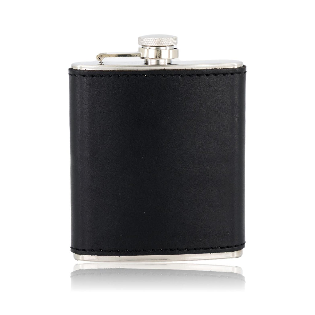The Fairway Flask hip flask in black #color_black