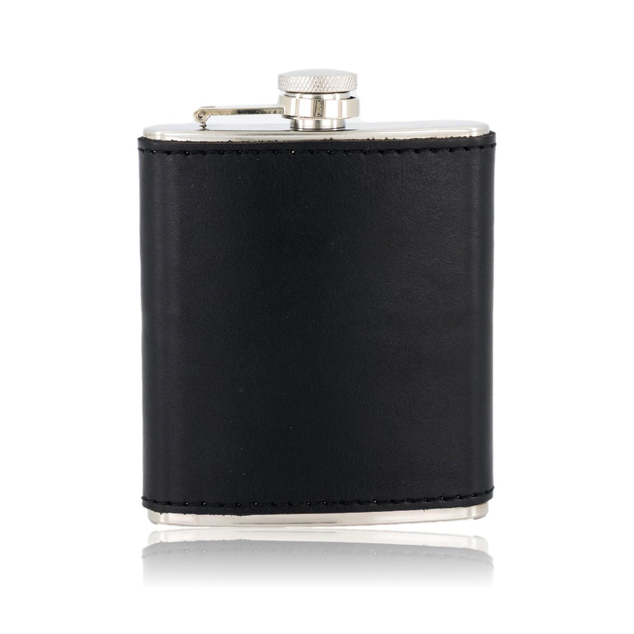 The Fairway Flask hip flask in black #color_black