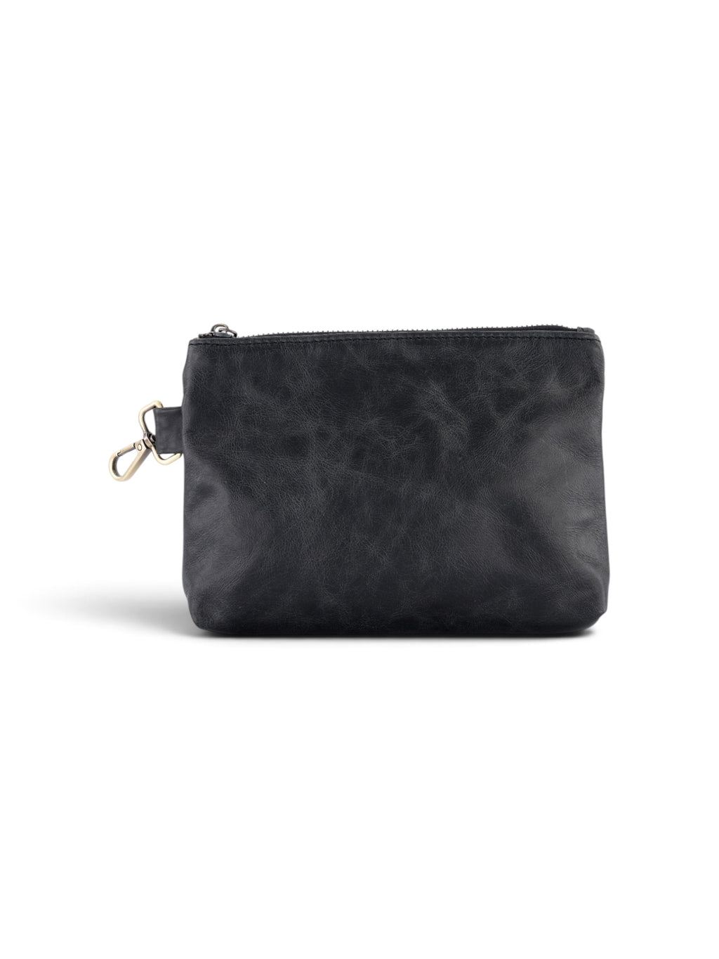Leather Clip on Pouch in black, view 2 #color_Black