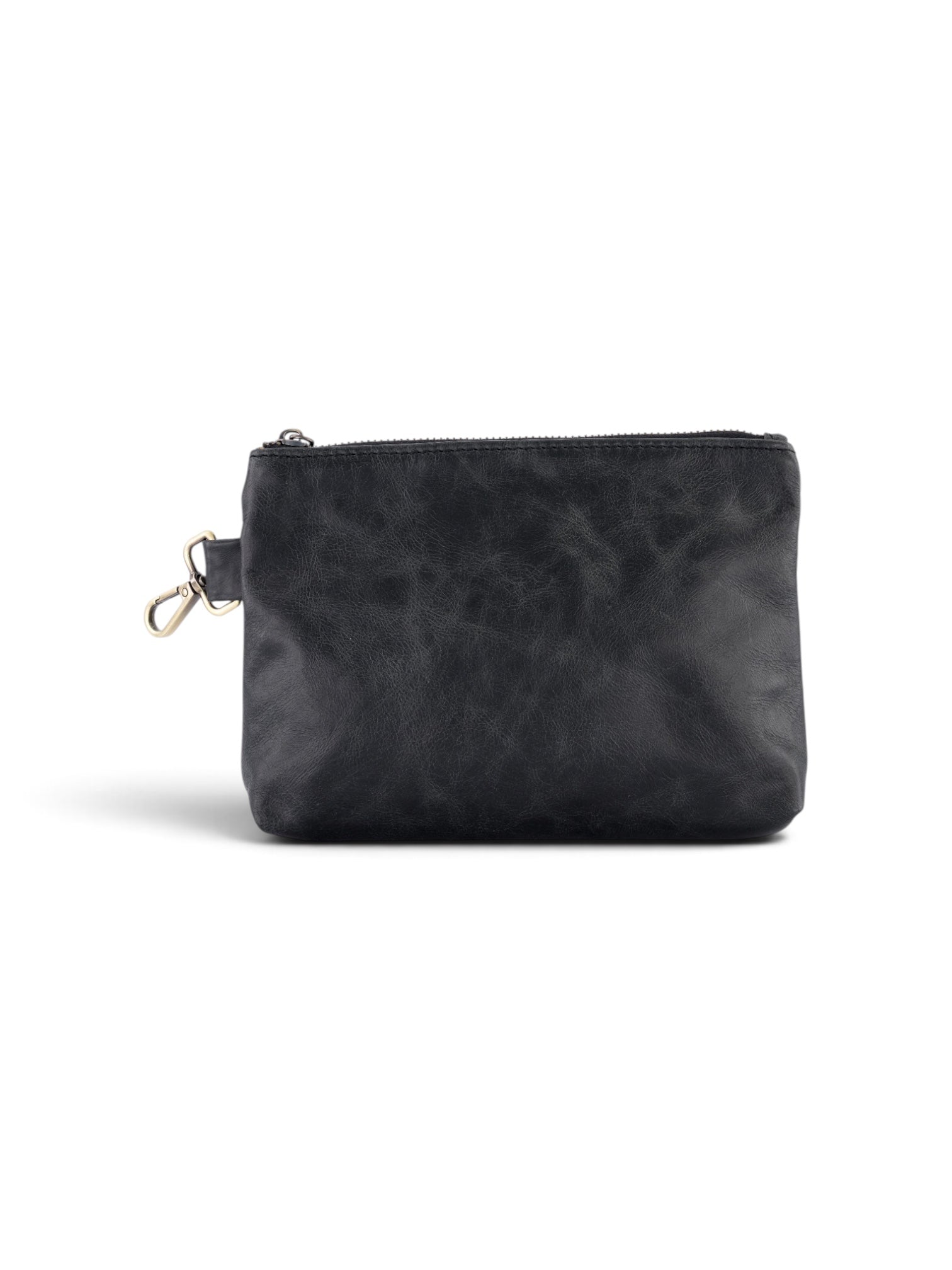 Leather Clip on Pouch in black, view 2 #color_Black