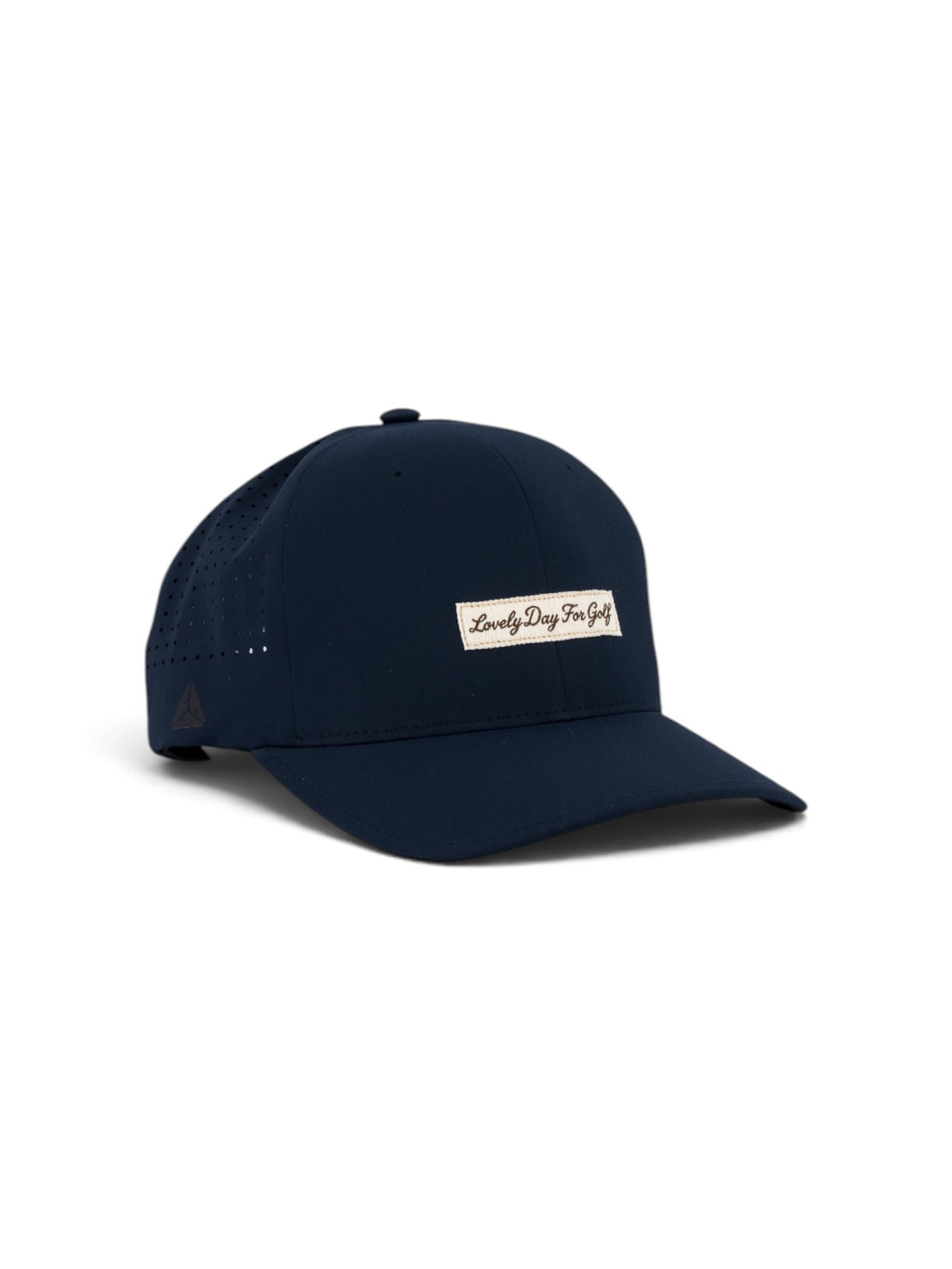 Woven Adjustable cap in navy #color_Navy