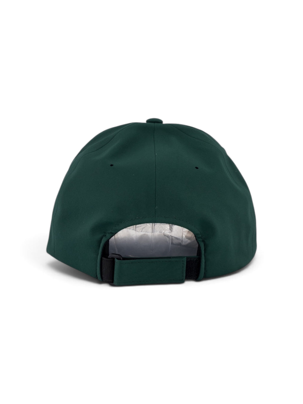 Woven Adjustable cap in green #color_Green