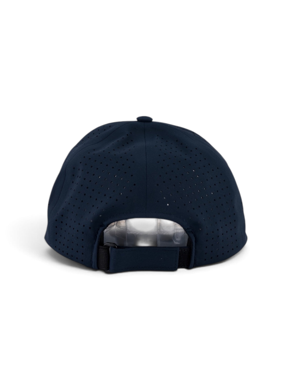 Woven Lion Adjustable cap in navy, view 3 #color_Navy