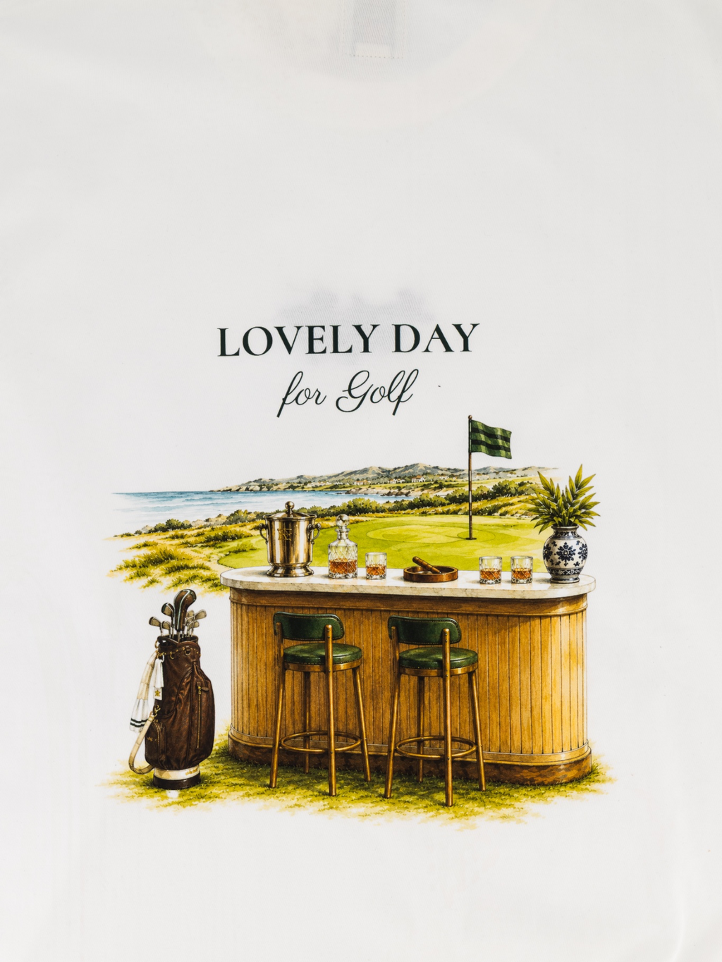 Lovely day for golf - Bar & Whiskey t-shirt, view 4