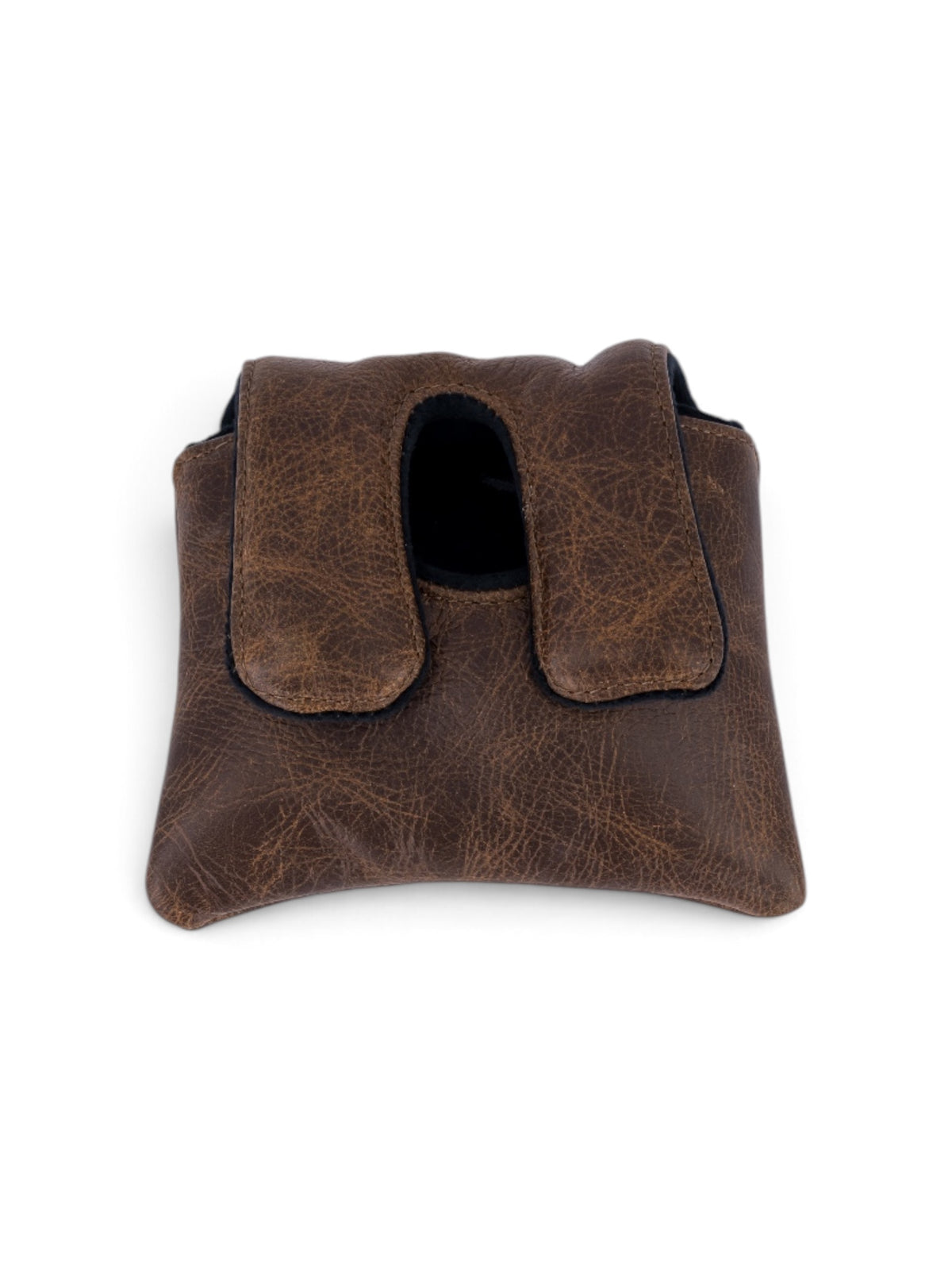 Centre shafted Mallet Putter putter cover in brown #color_Brown