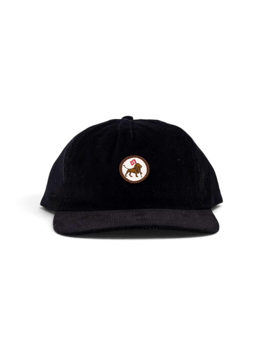 Corduroy Black Logo cap