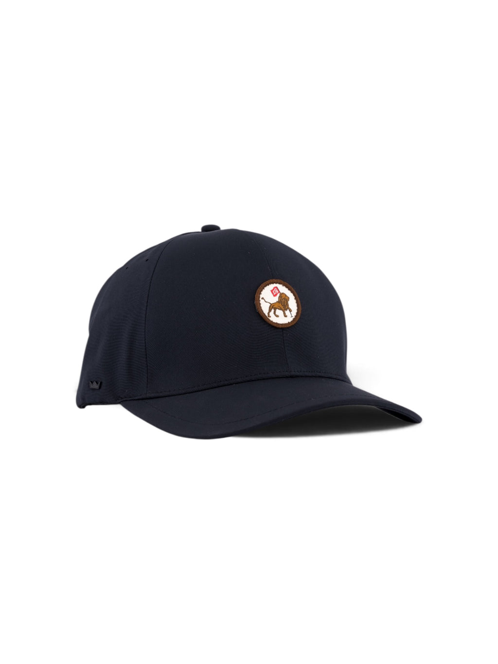 Woven Lion Fitted cap in black, view 3 #color_Black