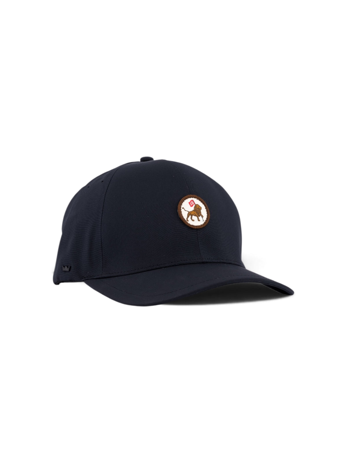 Woven Lion Fitted cap in black, view 3 #color_Black