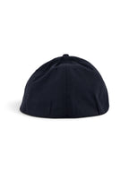 Woven Lion Fitted cap in black #color_Black
